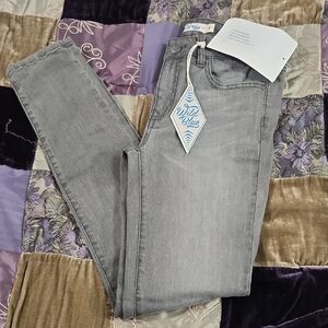 Wild Blue Distressed Wash Denim Jeans